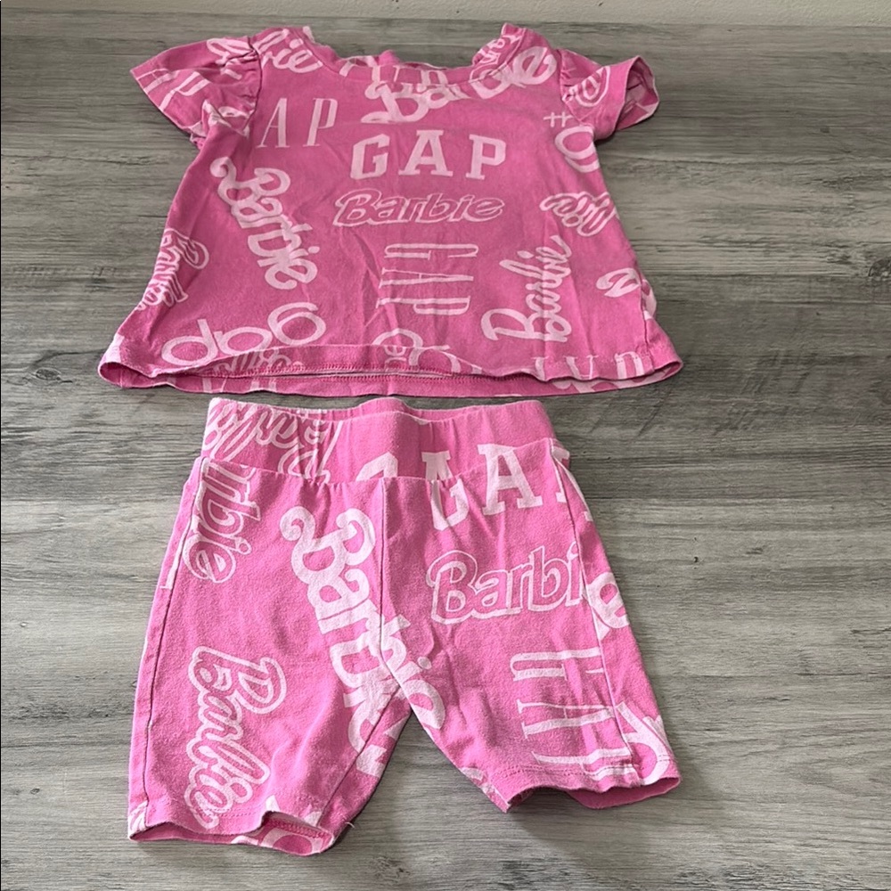 GAP Kids Pink Barbie leisure Set